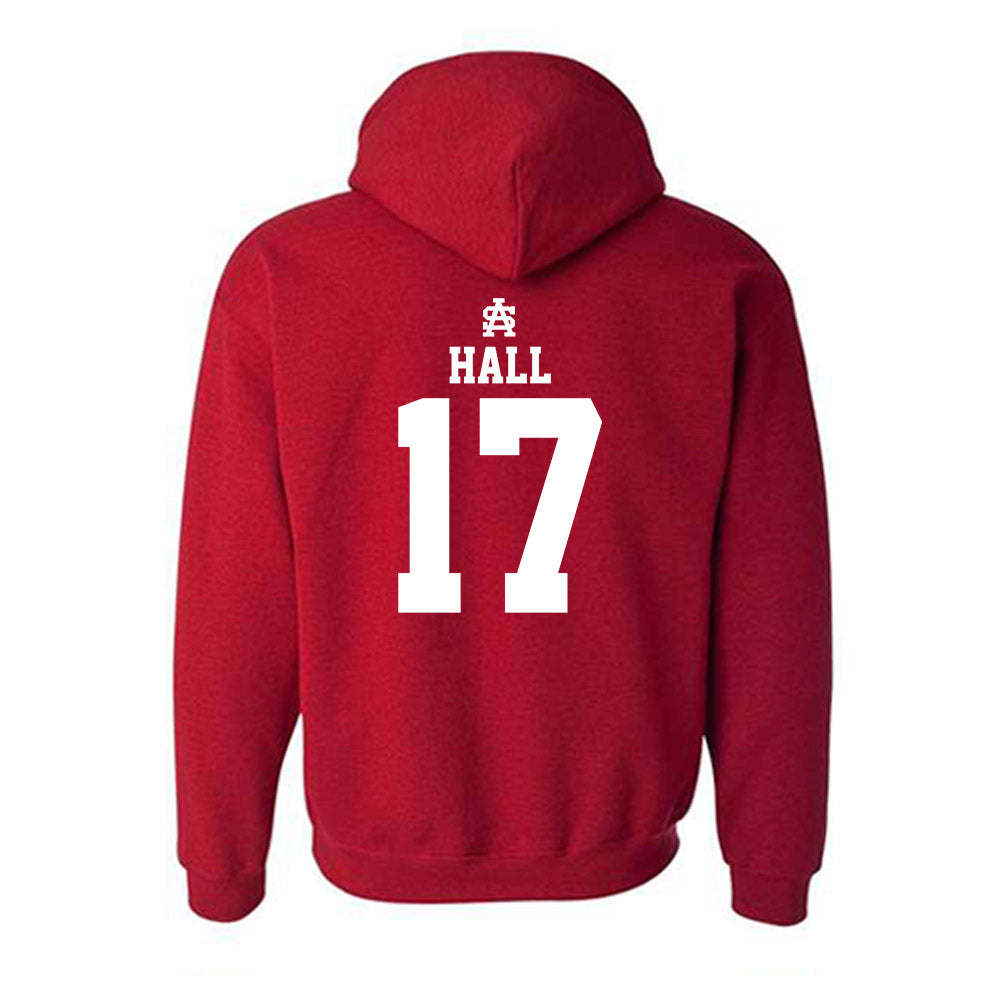 South Alabama - NCAA Softball : Morgan Hall - Sports Shersey Hooded Sweatshirt-1