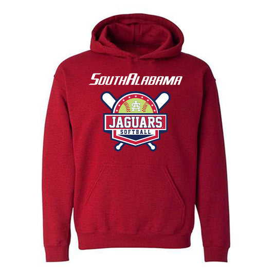 South Alabama - NCAA Softball : Olivia Lackie - Sports Shersey Hooded Sweatshirt-0