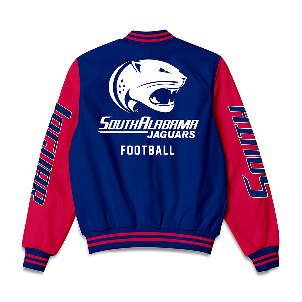 South Alabama - NCAA Football : Jarvis Washington Jr - Bomber Jacket-1