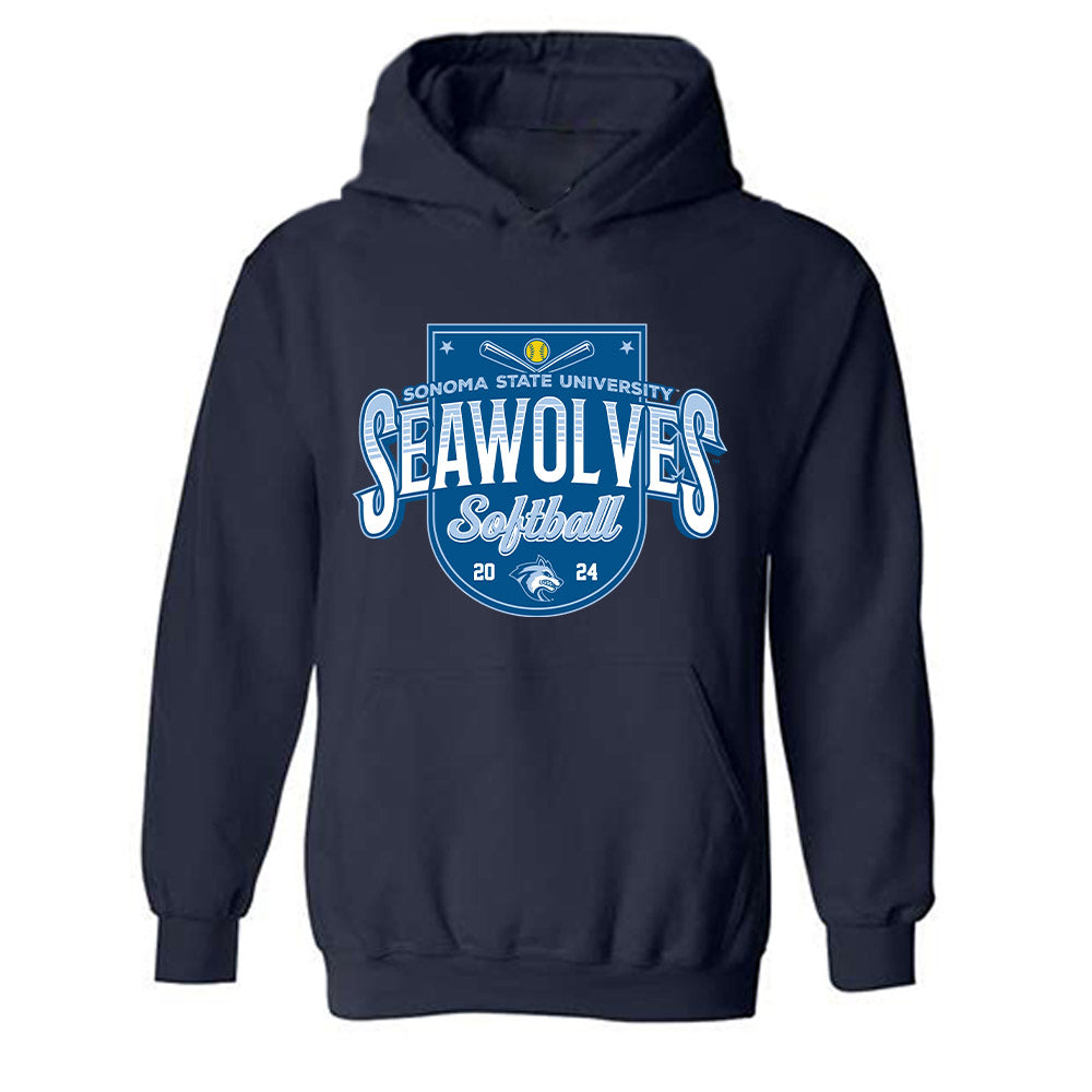 SSU - NCAA Softball : Kaiya Dickens - Sports Shersey Hooded Sweatshirt-0