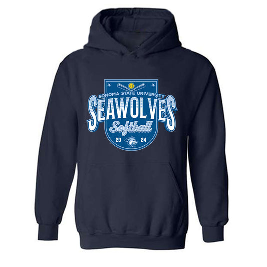 SSU - NCAA Softball : Kaiya Dickens - Sports Shersey Hooded Sweatshirt-0