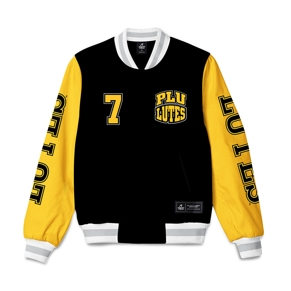 PLU - NCAA Women's Volleyball : Audrey Hansma - Bomber Jacket-0