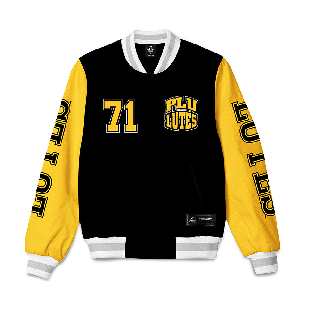 PLU - NCAA Football : Ryan Bohanan - Bomber Jacket-0