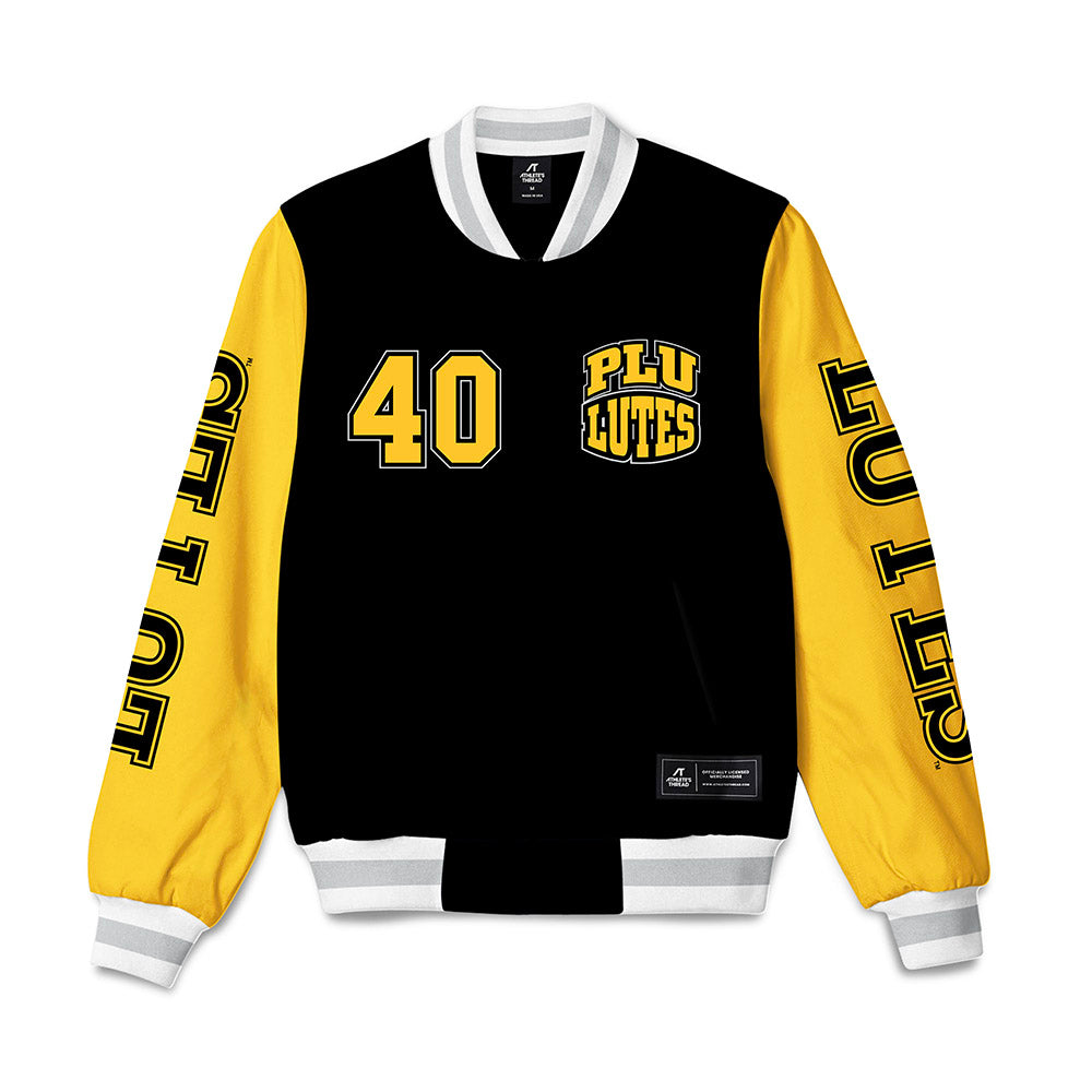PLU - NCAA Football : Braeden Togafau - Bomber Jacket-0