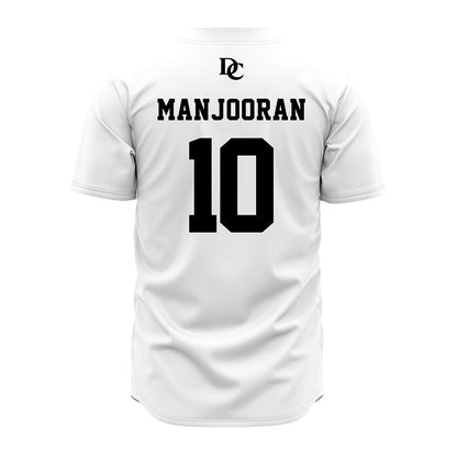 Davidson - NCAA Baseball : Matthew Manjooran - White Jersey-1
