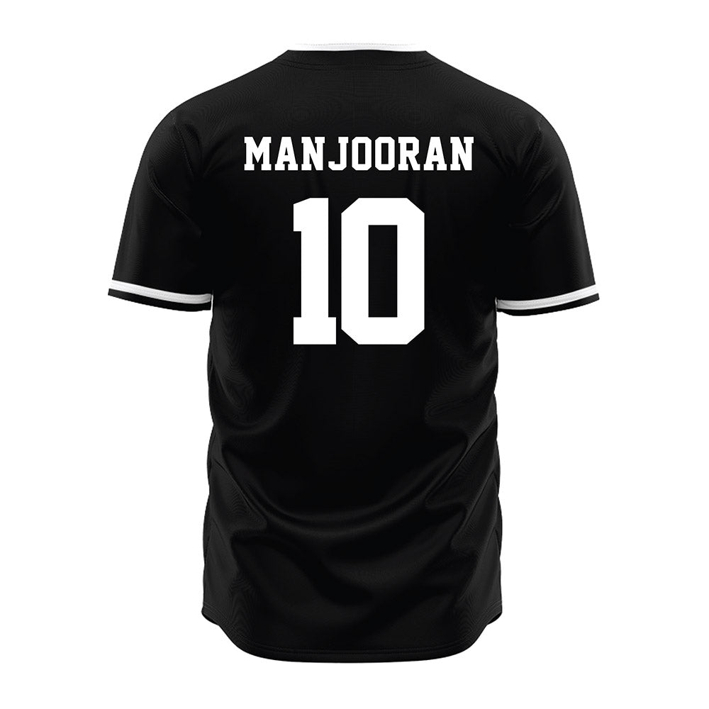 Davidson - NCAA Baseball : Matthew Manjooran - Black Jersey-1