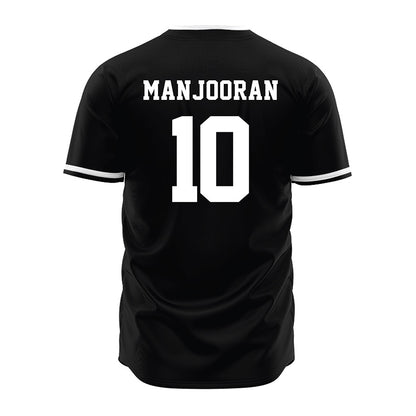 Davidson - NCAA Baseball : Matthew Manjooran - Black Jersey-1