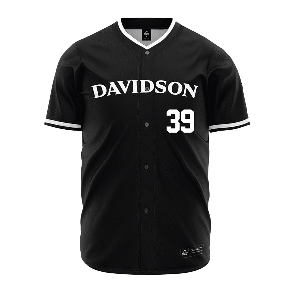 Davidson - NCAA Baseball : Wilson Perkins - Black Jersey-0
