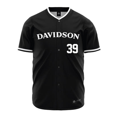 Davidson - NCAA Baseball : Wilson Perkins - Black Jersey-0