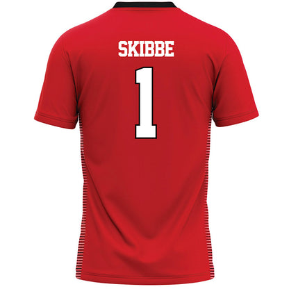 Davidson - NCAA Women's Lacrosse : Jenna Skibbe - Red Lacrosse Jersey -1