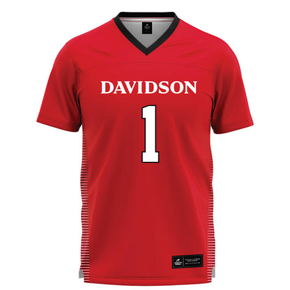 Davidson - NCAA Women's Lacrosse : Jenna Skibbe - Red Lacrosse Jersey -0