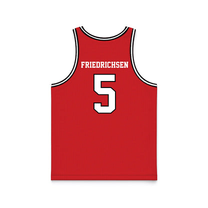 Davidson - NCAA Men's Basketball : Parker Friedrichsen - Red Basketball Jersey-1