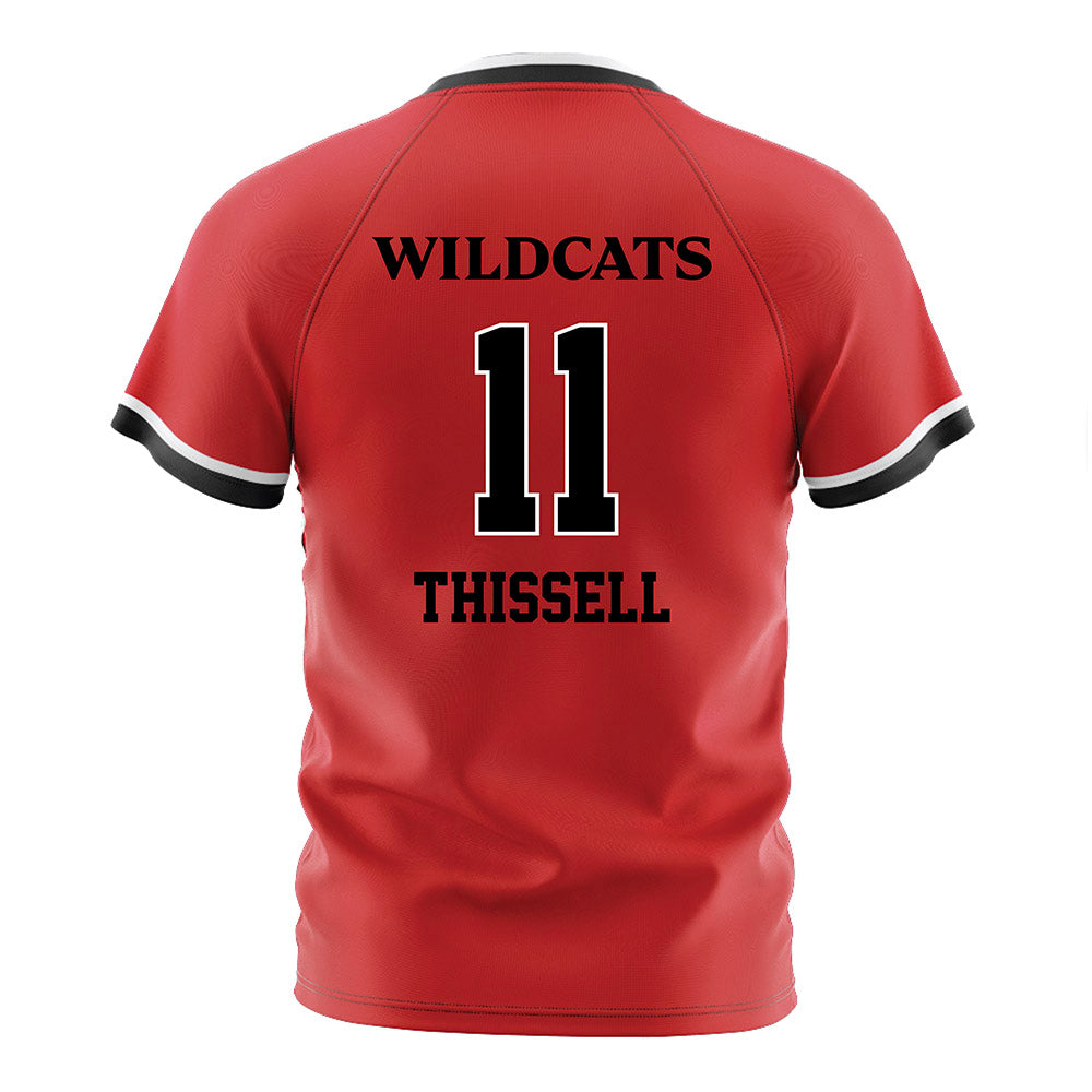 Davidson - NCAA Men's Soccer : Matthew Thissell - Red Soccer Jersey-1