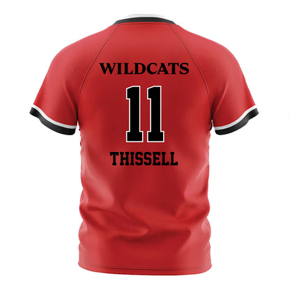 Davidson - NCAA Men's Soccer : Matthew Thissell - Red Soccer Jersey-1