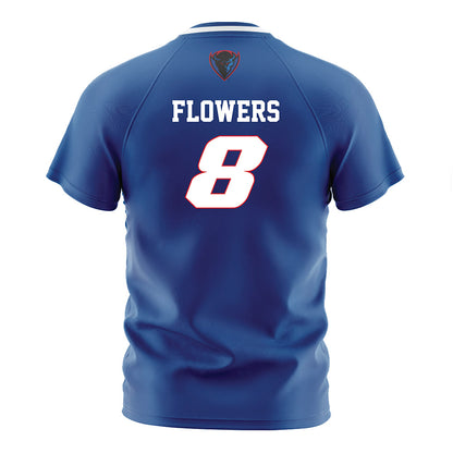 DePaul - NCAA Men's Soccer : Tyler Flowers - Blue Soccer Jersey-1