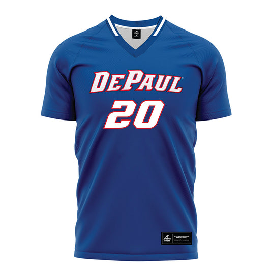 DePaul - NCAA Men's Soccer : Keagan Pace - Blue Soccer Jersey-0