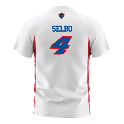 DePaul - NCAA Men's Soccer : Ronan Selbo - White Soccer Jersey-1