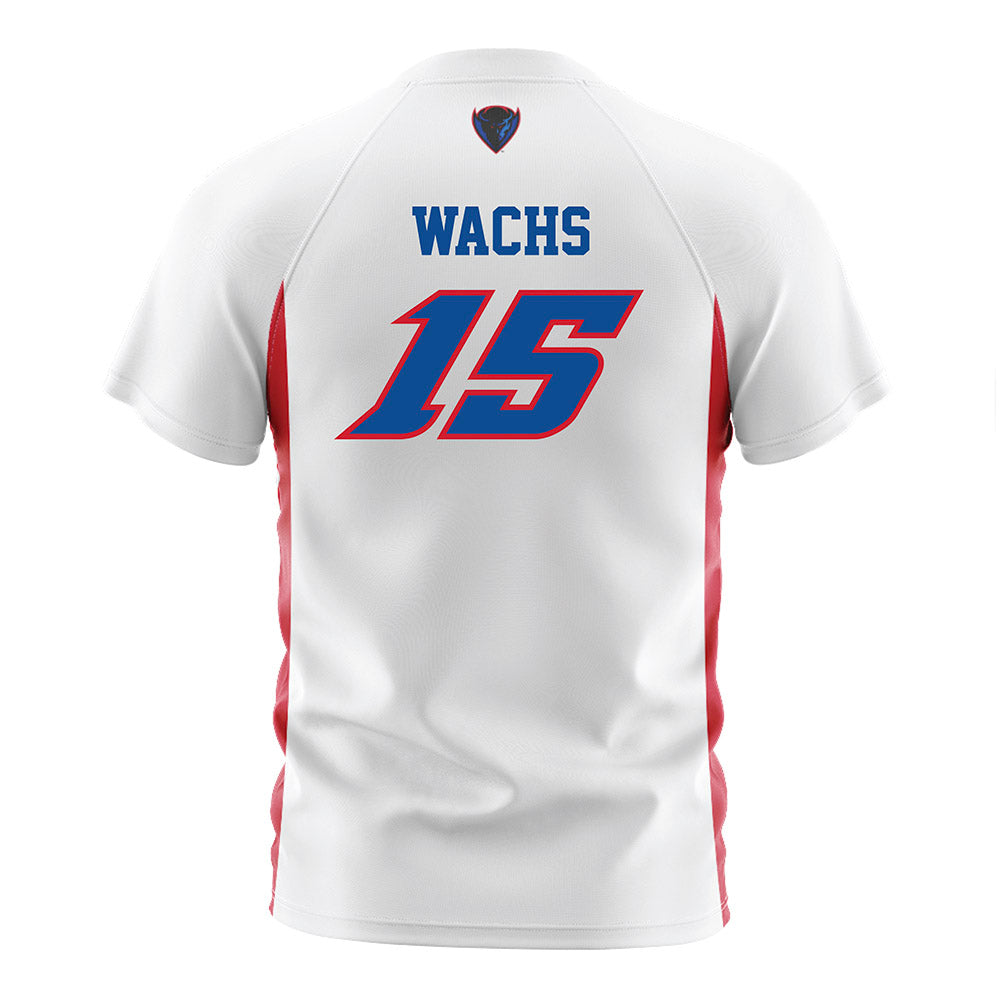 DePaul - NCAA Men's Soccer : Eli Wachs - White Soccer Jersey-1