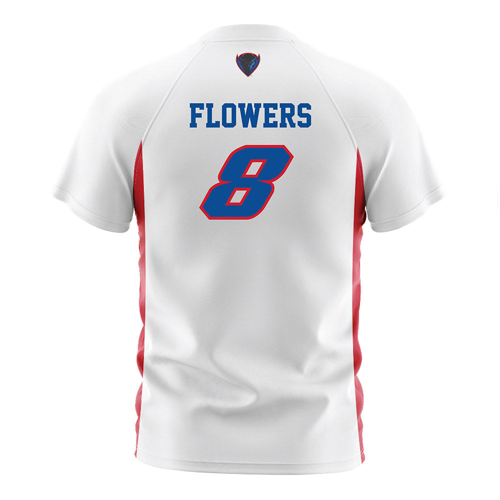 DePaul - NCAA Men's Soccer : Tyler Flowers - White Soccer Jersey-1