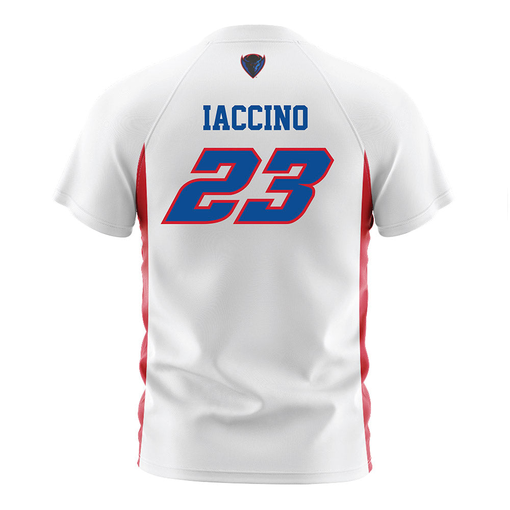 DePaul - NCAA Men's Soccer : Luca Iaccino - White Soccer Jersey-1