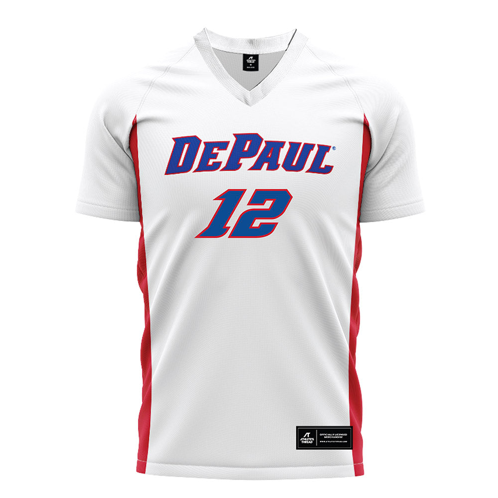 DePaul - NCAA Men's Soccer : Gavin Netzel - White Soccer Jersey-0