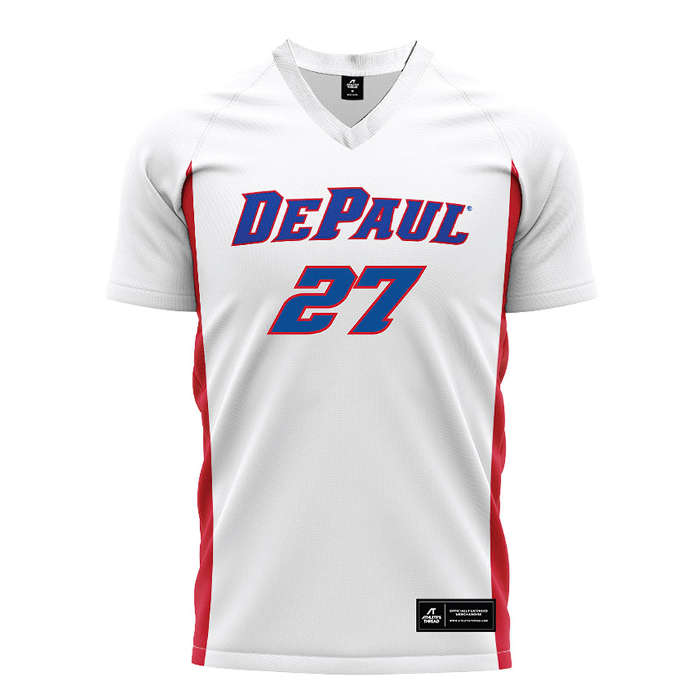 DePaul - NCAA Men's Soccer : Daniel Hickiewicz - White Soccer Jersey-0
