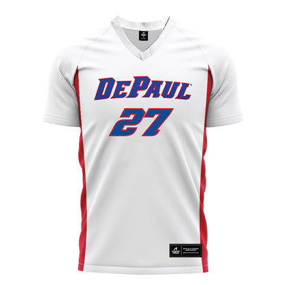DePaul - NCAA Men's Soccer : Daniel Hickiewicz - White Soccer Jersey-0