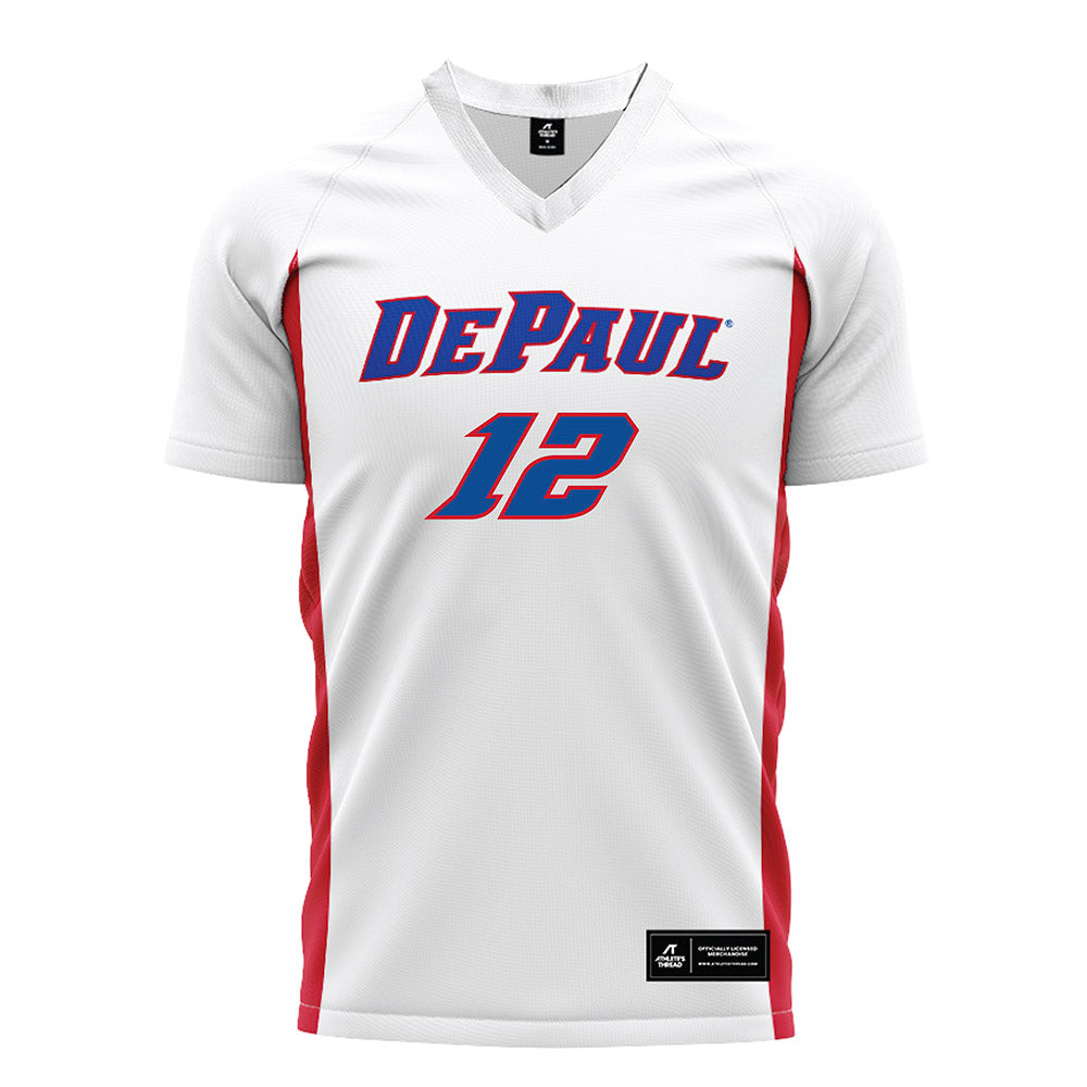 DePaul - NCAA Men's Soccer : Gavin Netzel - White Soccer Jersey-0