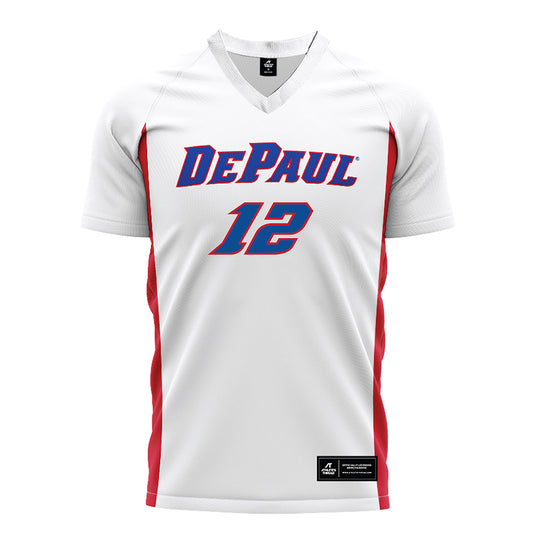 DePaul - NCAA Men's Soccer : Gavin Netzel - White Soccer Jersey-0
