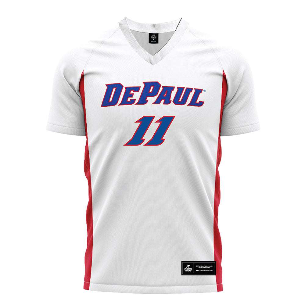 DePaul - NCAA Men's Soccer : Daniel Hickiewicz - White Soccer Jersey-0