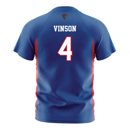 DePaul - NCAA Women's Soccer : Riley Vinson - Blue Soccer Jersey-1