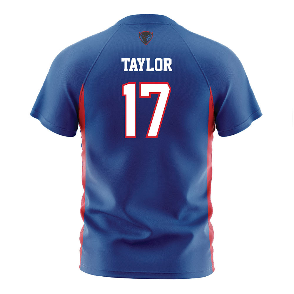 DePaul - NCAA Women's Soccer : Keira Taylor - Blue Soccer Jersey-1