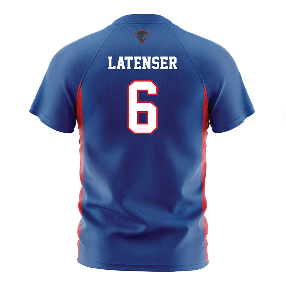 DePaul - NCAA Women's Soccer : Dory Latenser - Blue Soccer Jersey-1