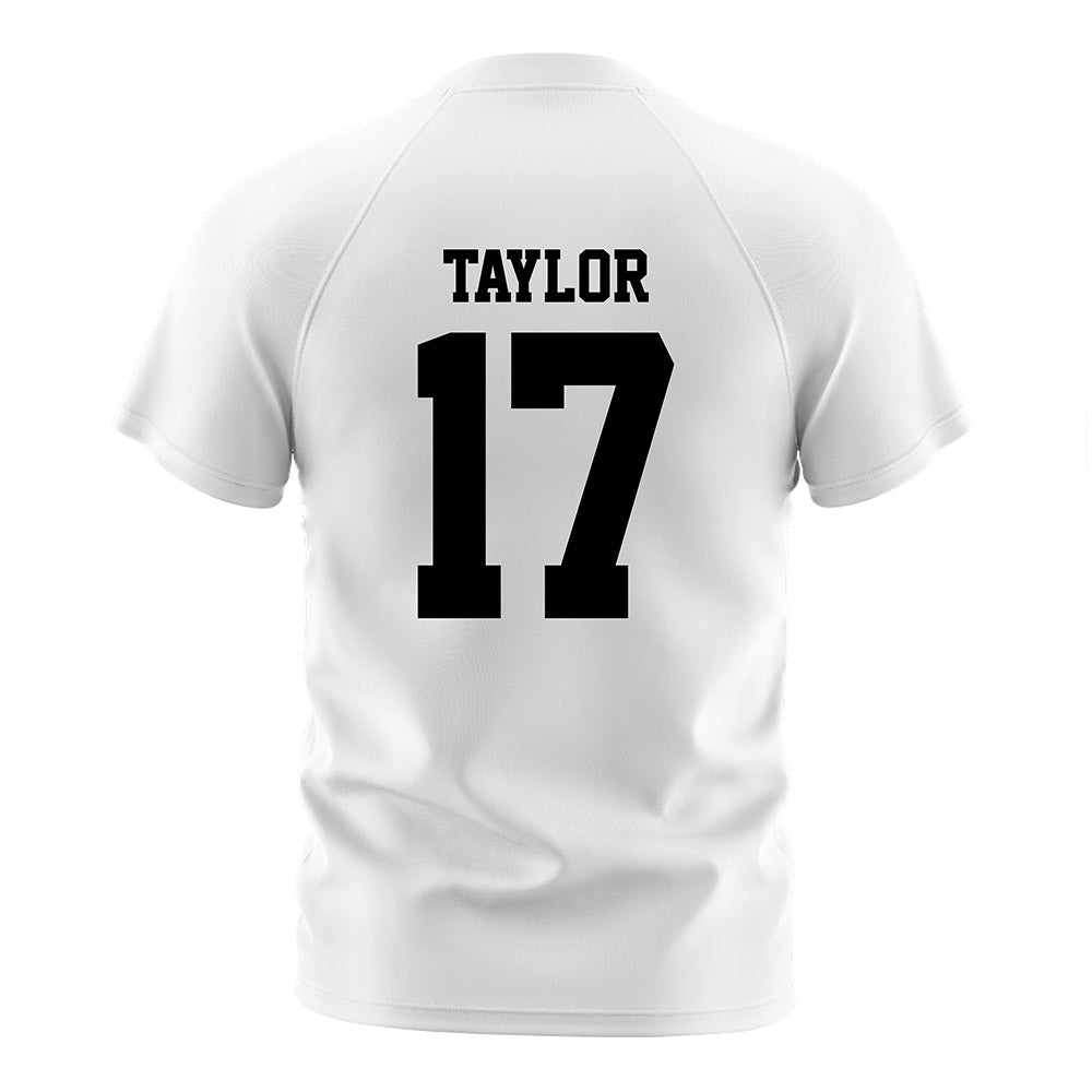 DePaul - NCAA Women's Soccer : Keira Taylor - White Striped Soccer Jersey-1