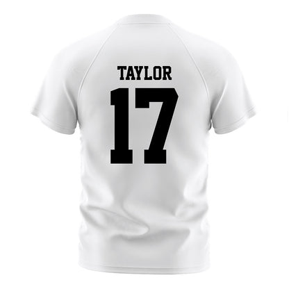 DePaul - NCAA Women's Soccer : Keira Taylor - White Striped Soccer Jersey-1