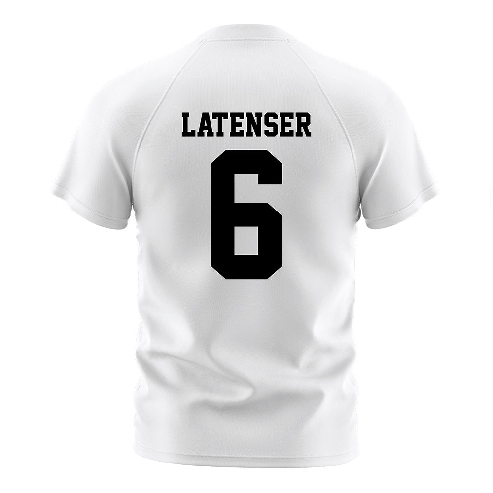 DePaul - NCAA Women's Soccer : Dory Latenser - White Striped Soccer Jersey-1