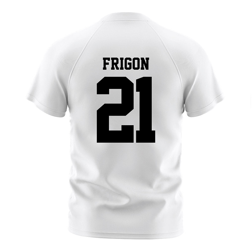 DePaul - NCAA Women's Soccer : Jericho Frigon - White Striped Soccer Jersey-1