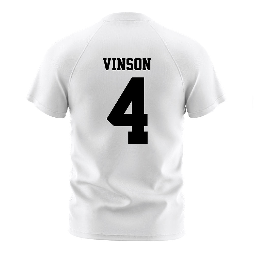 DePaul - NCAA Women's Soccer : Riley Vinson - White Striped Soccer Jersey-1