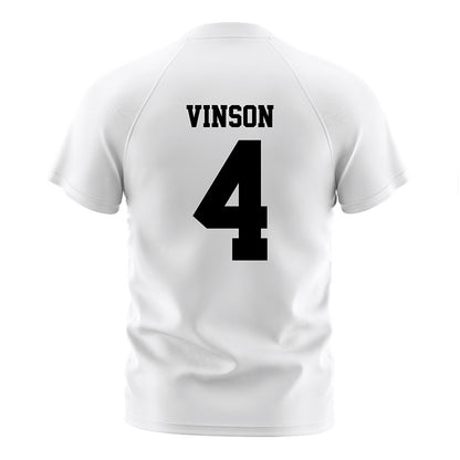 DePaul - NCAA Women's Soccer : Riley Vinson - White Striped Soccer Jersey-1