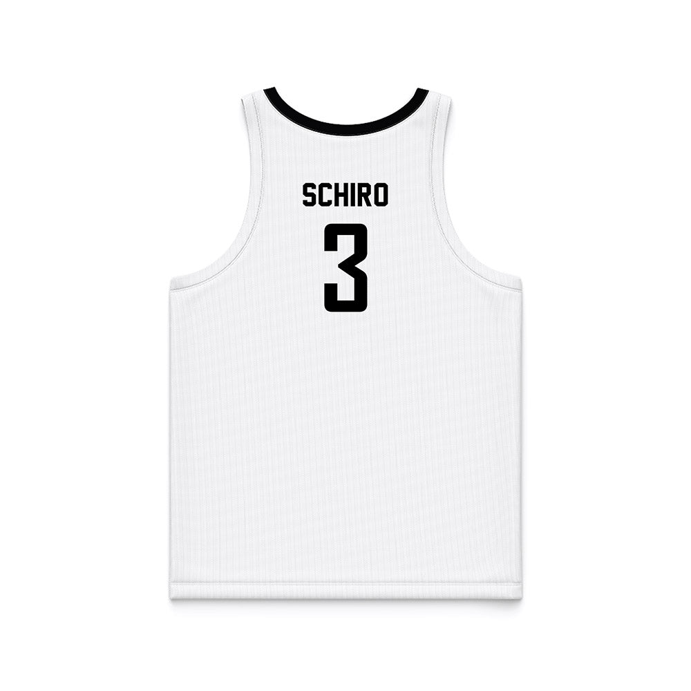 Siena - NCAA Women's Basketball : Francesca Schiro - White Basketball Jersey-1