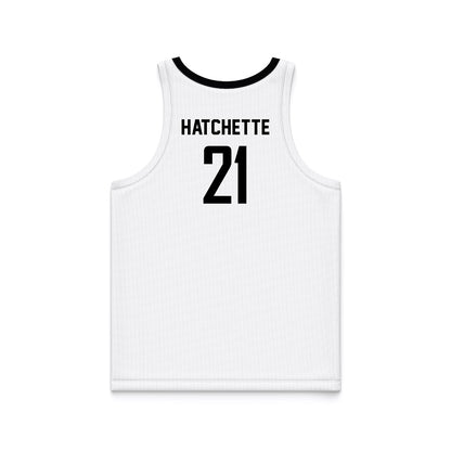 Siena - NCAA Women's Basketball : Myanna Hatchette - White Basketball Jersey-1