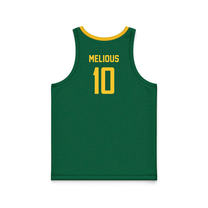 Siena - NCAA Women's Basketball : Nicole Melious - Green Basketball Jersey-2