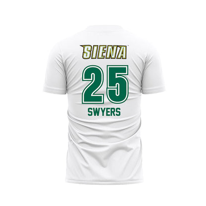 Siena - NCAA Women's Soccer : Anna Swyers - White Soccer Jersey-1