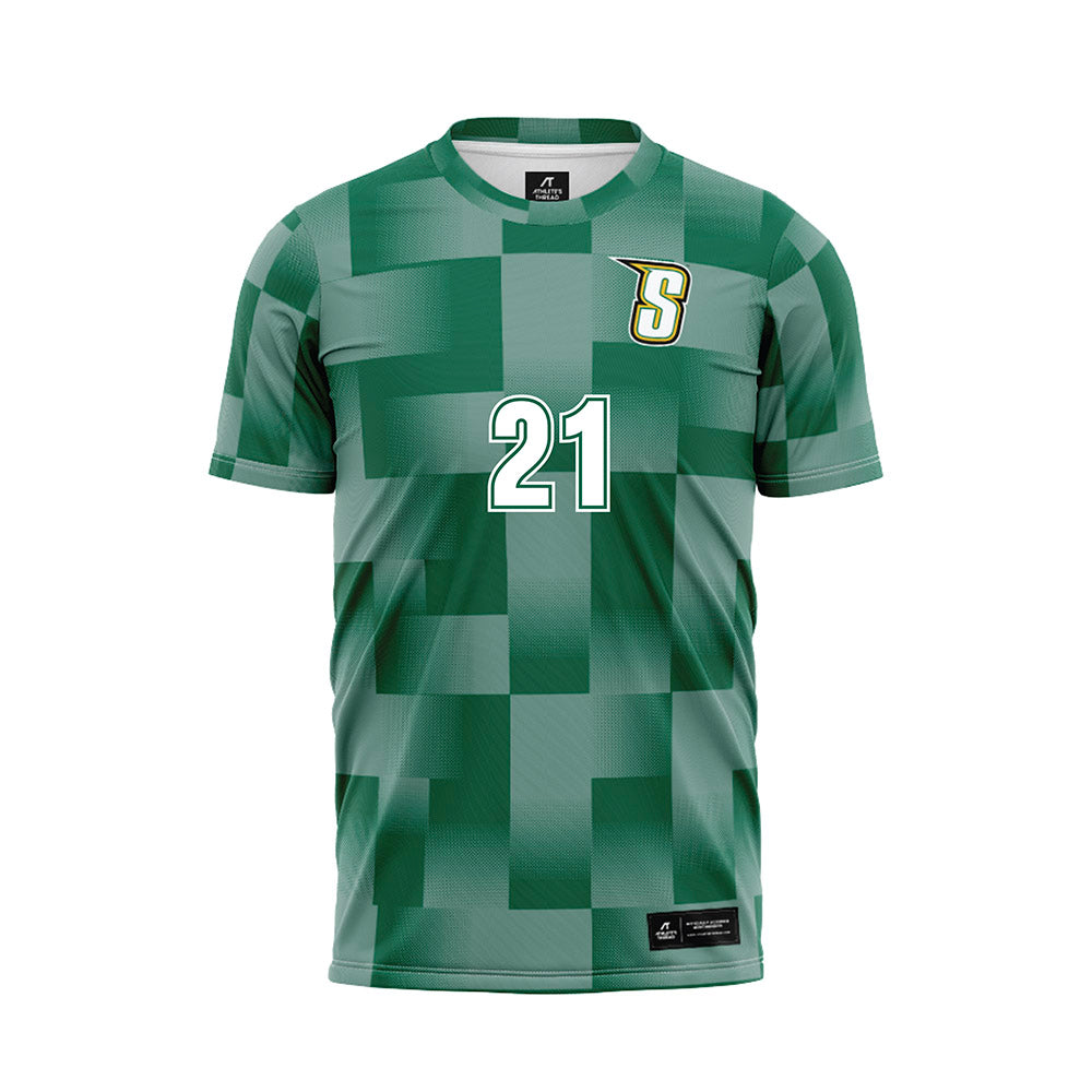Siena - NCAA Women's Soccer : Sophia Vitullo - Green Soccer Jersey-0