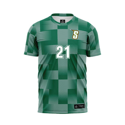Siena - NCAA Women's Soccer : Sophia Vitullo - Green Soccer Jersey-0
