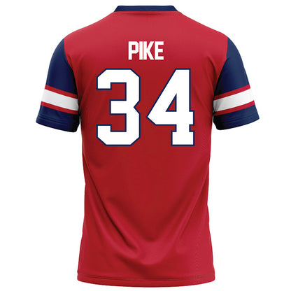 Arizona - NCAA Football : James Pike - Red Football Jersey-1