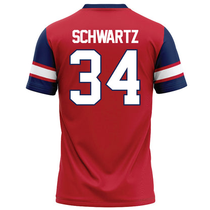 Arizona - NCAA Football : Carter Schwartz - Red Football Jersey-1