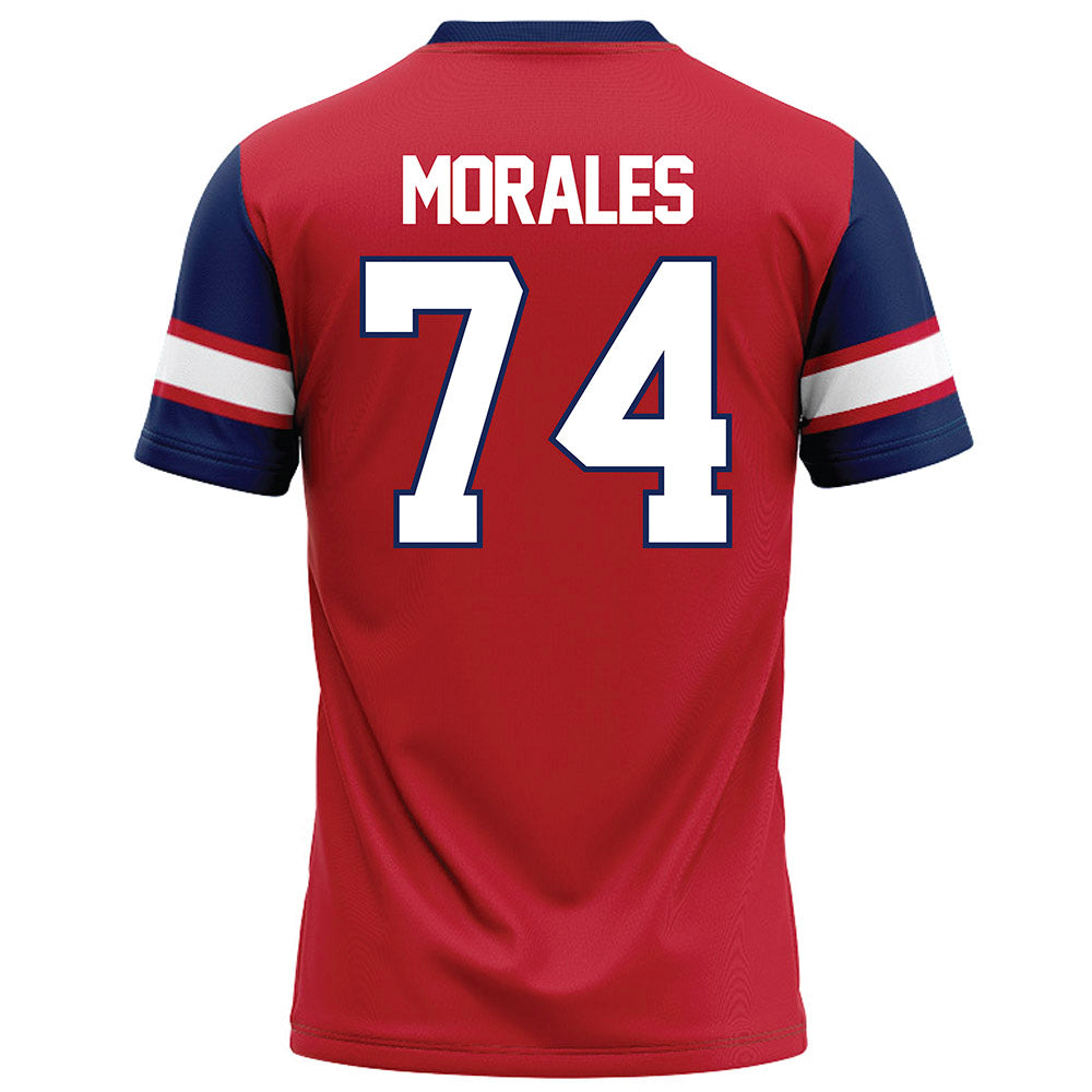 Arizona - NCAA Football : Justin Morales - Red Football Jersey-1