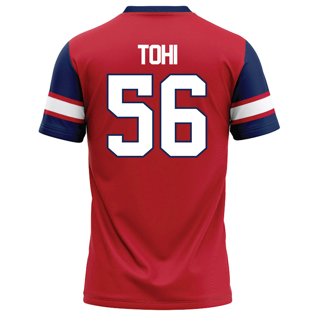 Arizona - NCAA Football : Sione Tohi - Red Football Jersey-1