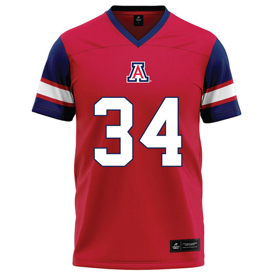 Arizona - NCAA Football : Carter Schwartz - Red Football Jersey-0